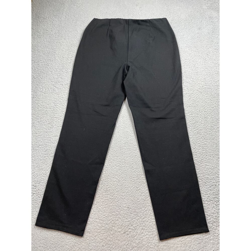 J. Jill Womens Size M Ponte Slim Leg Black Pull On Stretch Pants - Picture 2 of 8